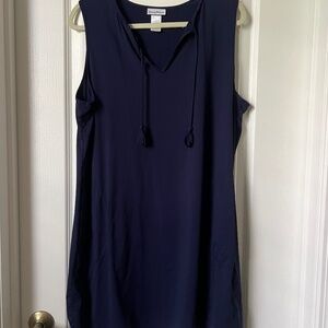 Tommy Bahama Women's Navy Blue Dress with Jawstrings Size Large